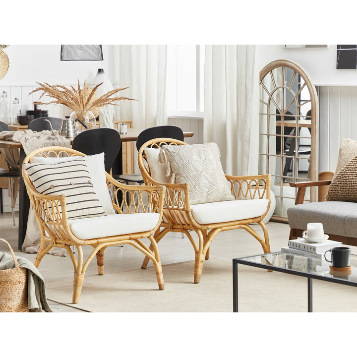 Sibari 4 Seater Rattan Sofa Set Natural
