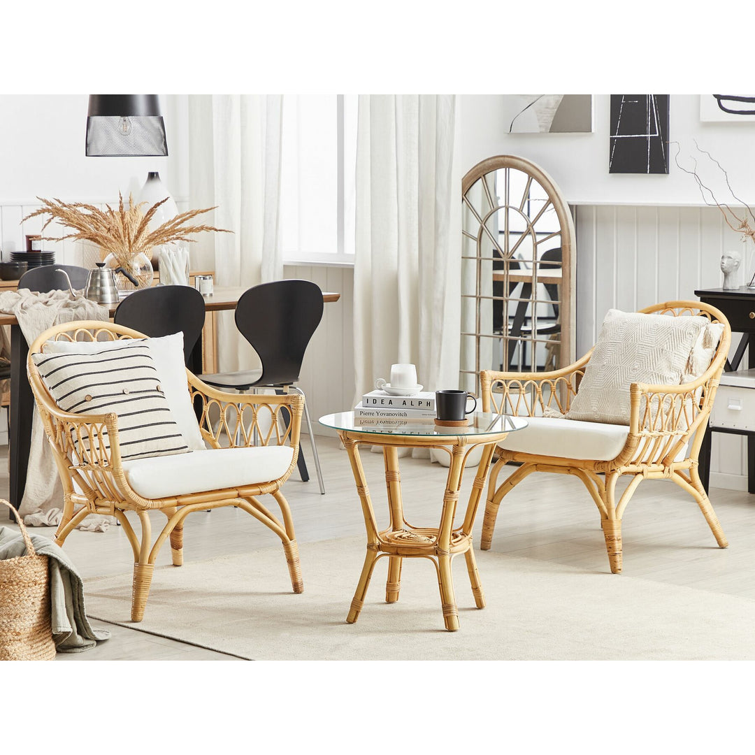 Sibari 4 Seater Rattan Sofa Set Natural
