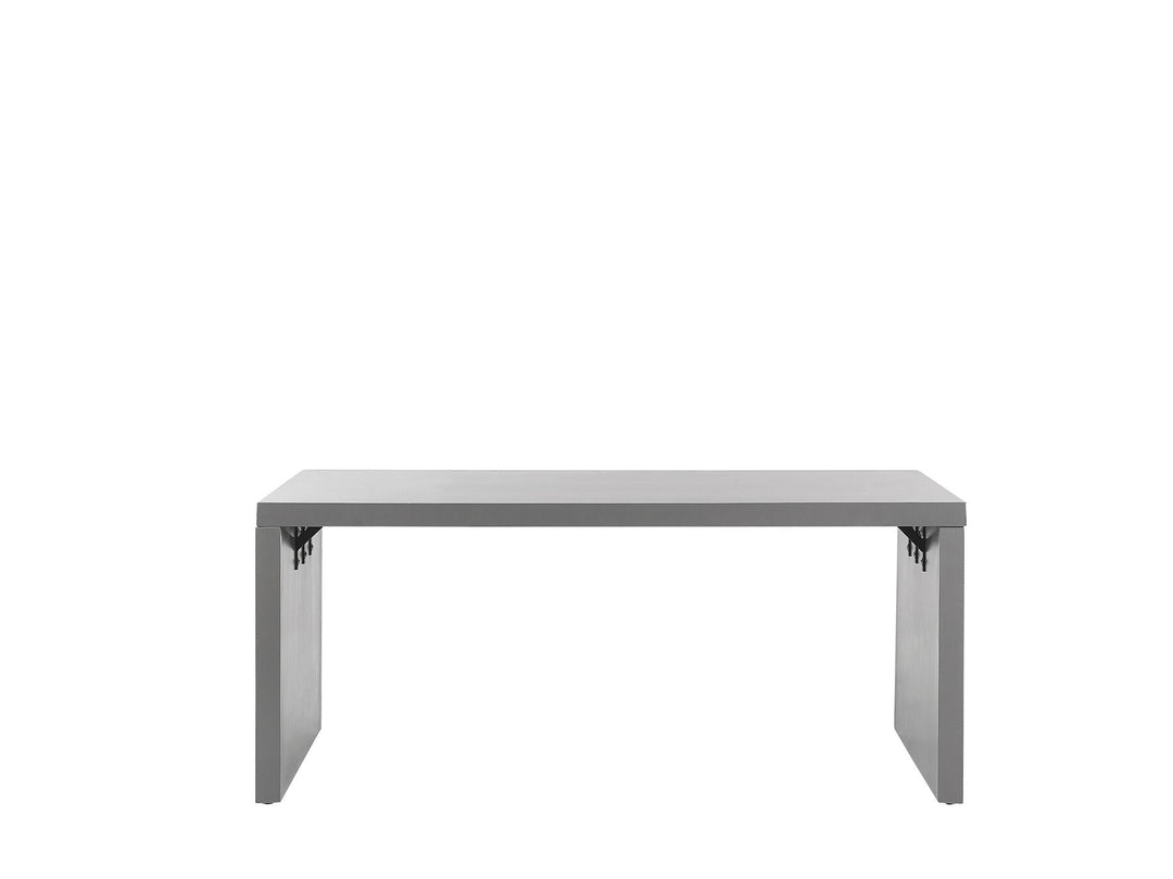 Taranto 4 Seater Concrete Garden Dining Set U Shaped Table Grey