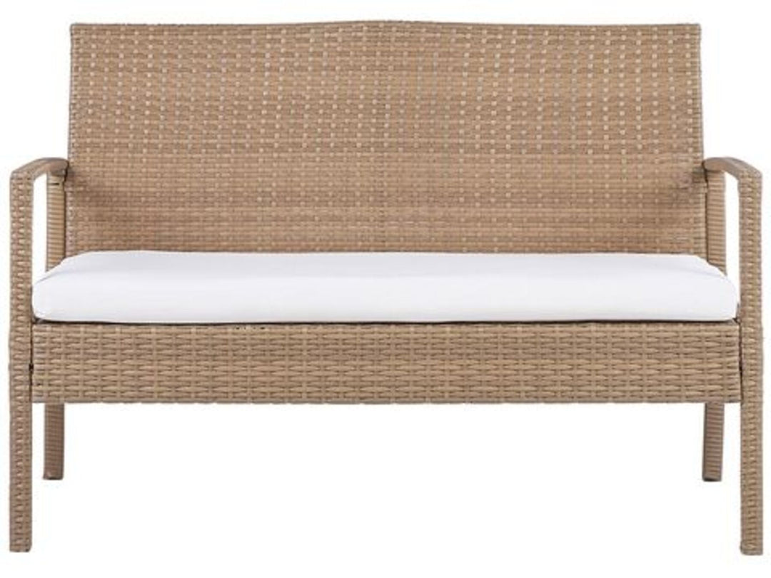 Marsala 4 Seater PE Rattan Garden Sofa Set Light Brown