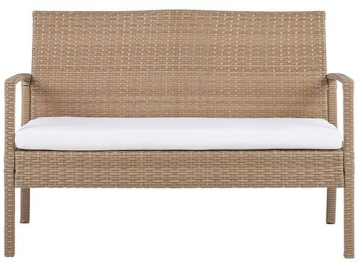Marsala 4 Seater PE Rattan Garden Sofa Set Light Brown