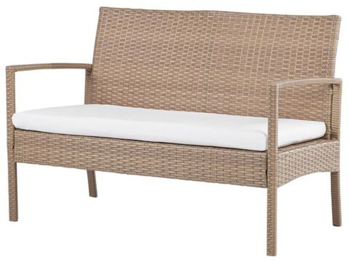 Marsala 4 Seater PE Rattan Garden Sofa Set Light Brown