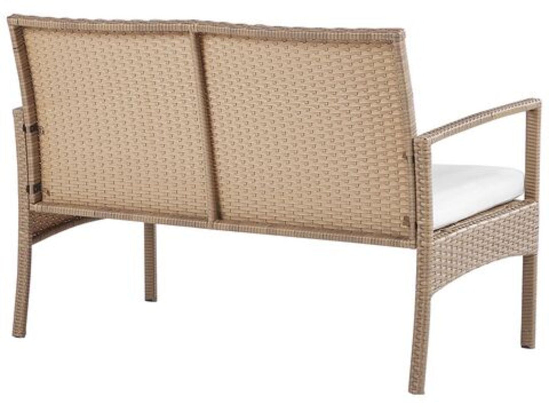 Marsala 4 Seater PE Rattan Garden Sofa Set Light Brown