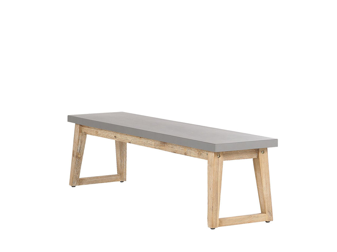 Concrete Outdoor Bench Grey 160 cm Oria