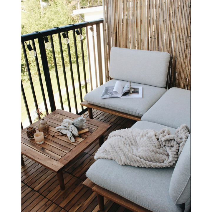 Frascati 4 Seater Acacia Wood Garden Sofa Set Grey