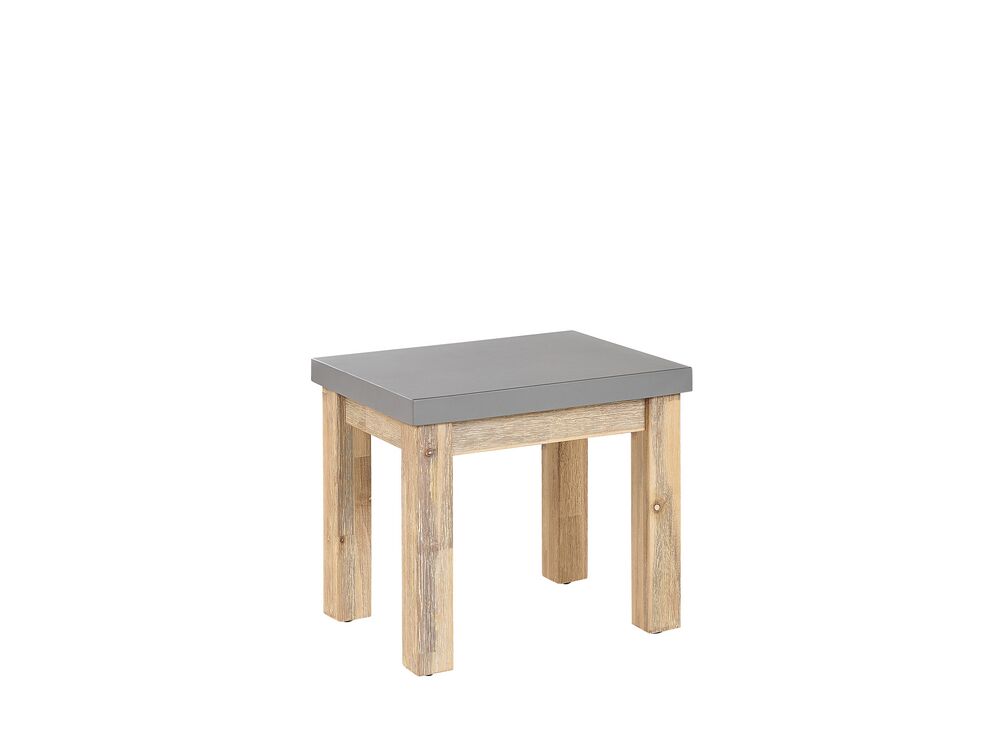Ostuni 8 Seater Concrete Garden Dining Set 2 Benches and 2 Stools Grey