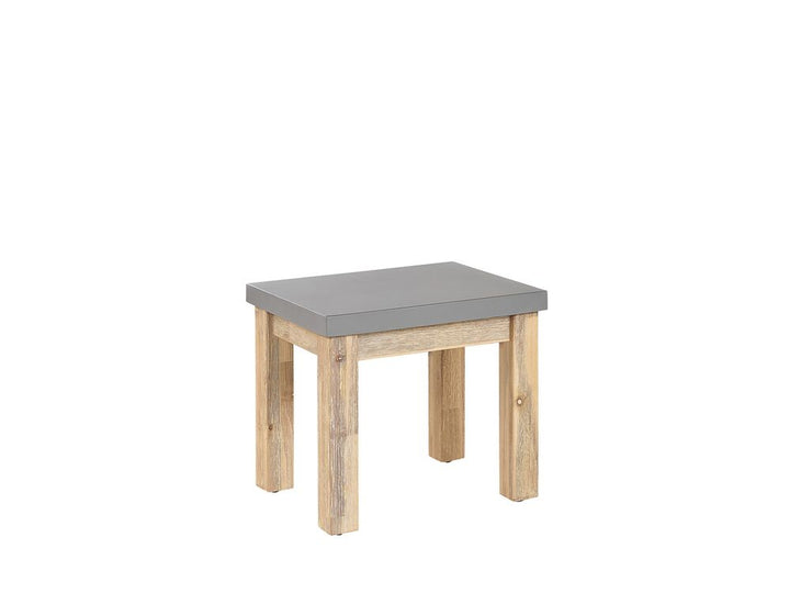 Ostuni 8 Seater Concrete Garden Dining Set 2 Benches and 2 Stools Grey