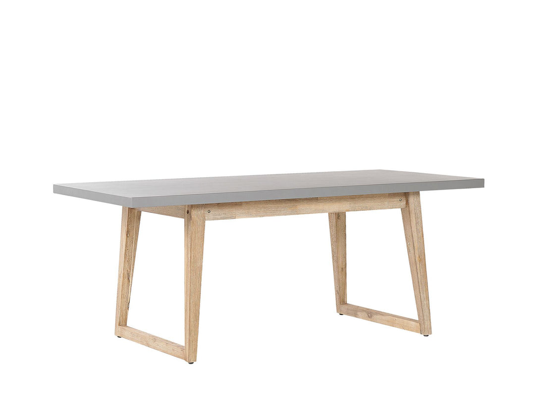 Oria 6 Seater Concrete Garden Dining Set Benches Grey