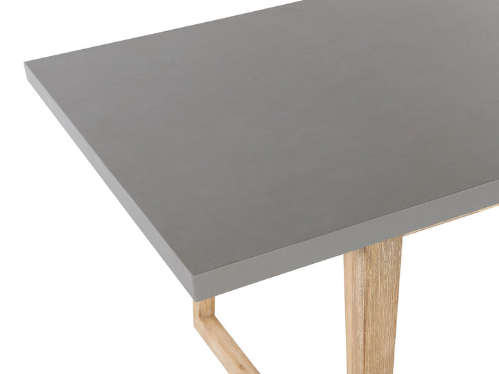 Oria 6 Seater Concrete Garden Dining Set Benches Grey