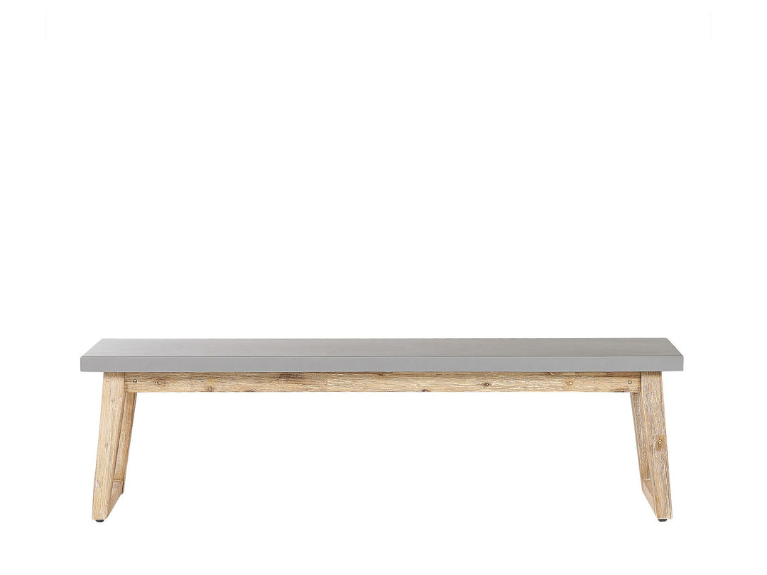 Oria 6 Seater Concrete Garden Dining Set Benches Grey