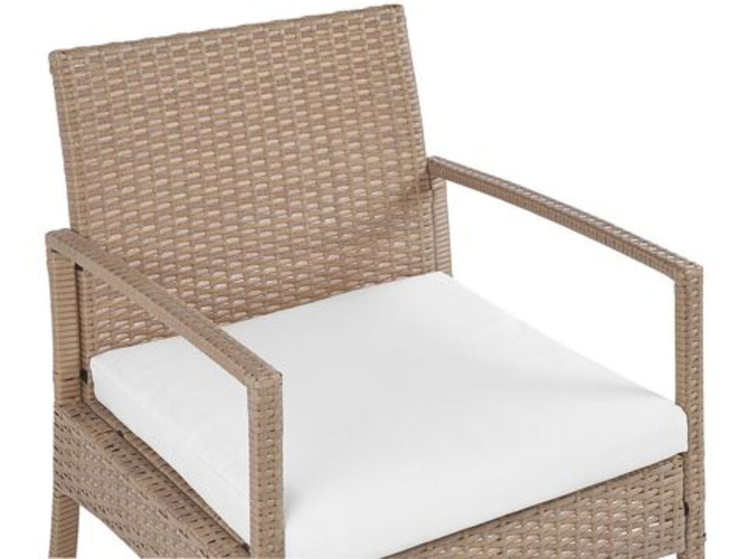Marsala 4 Seater PE Rattan Garden Sofa Set Light Brown