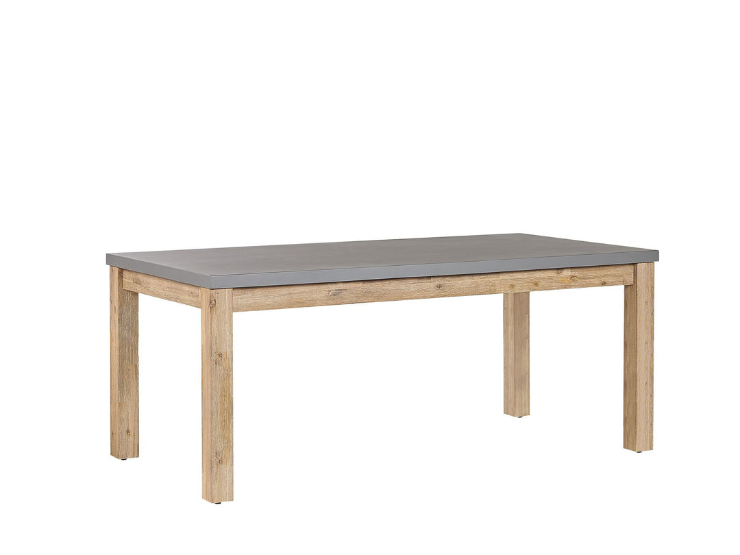 Ostuni 6 Seater Concrete Garden Dining Set 2 Benches Grey