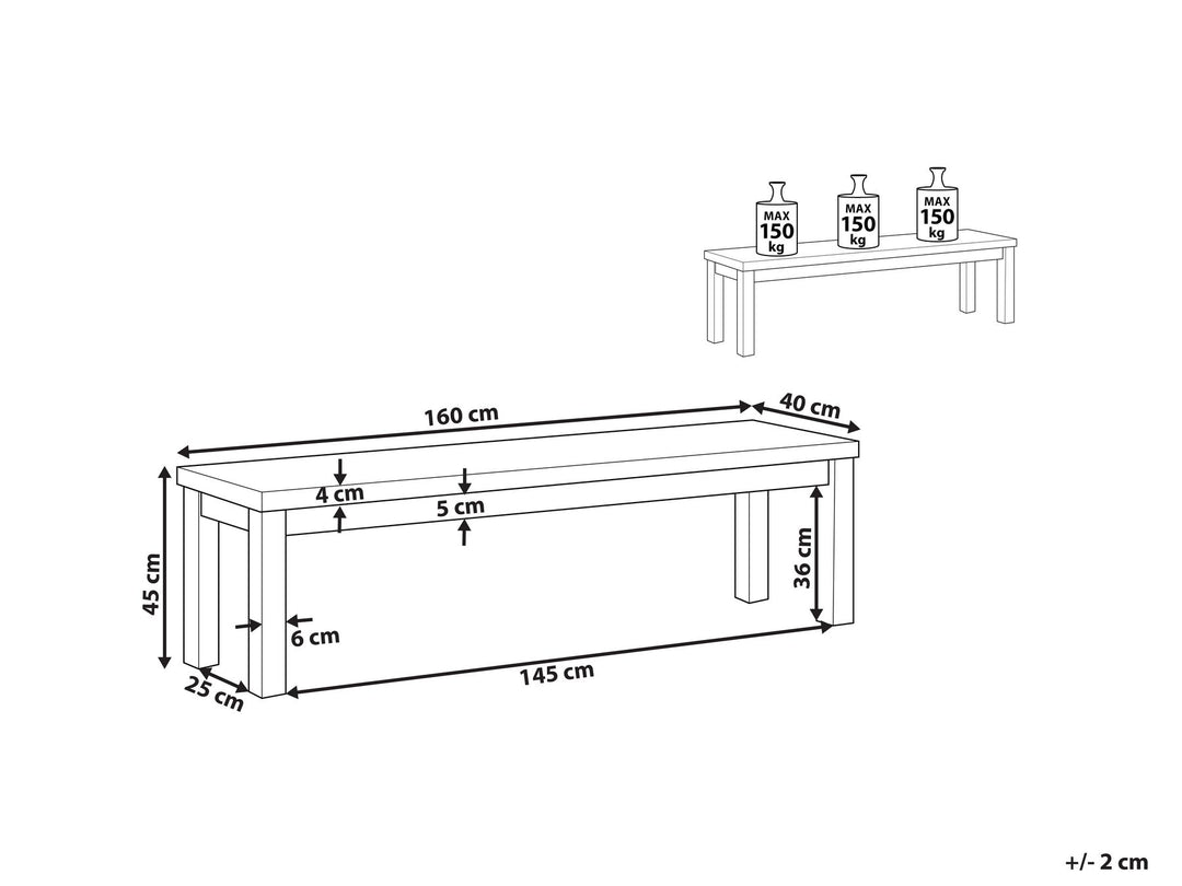 Fallah Concrete Outdoor Bench