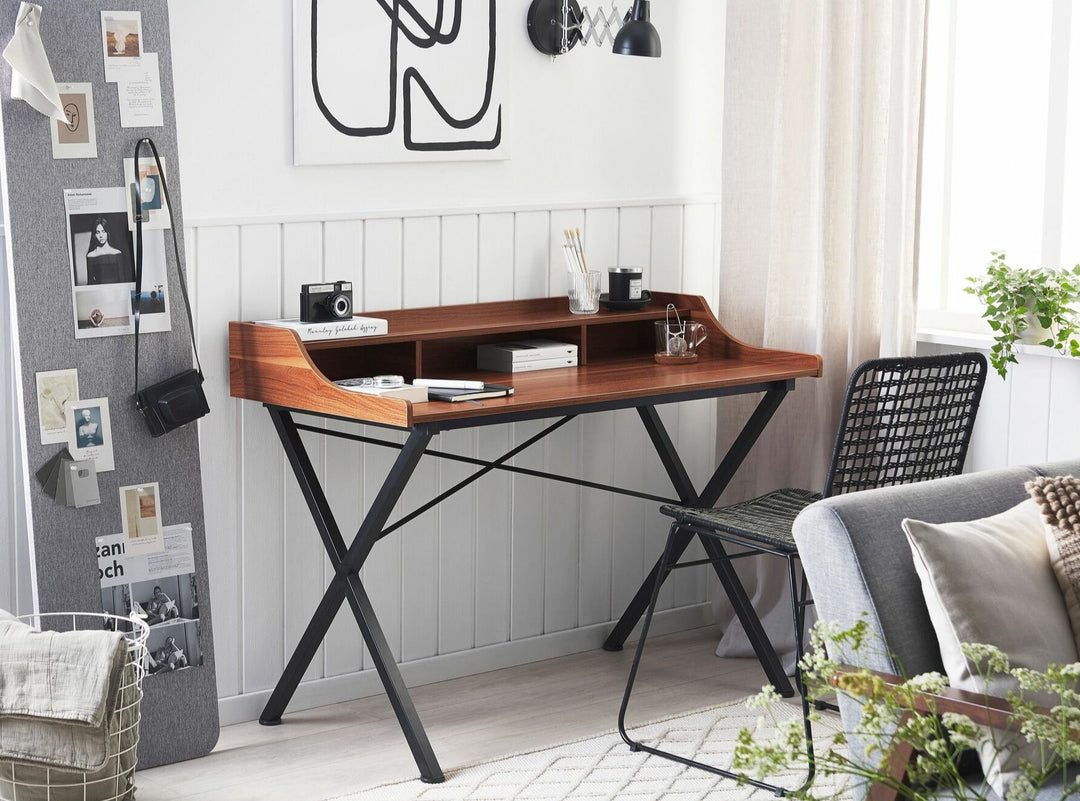 Aldo Home Office Desk with Shelf 120 x 60 cm
