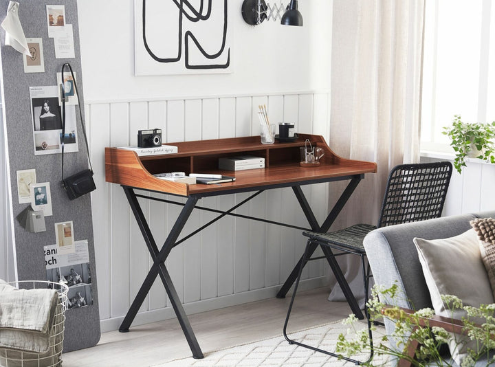 Aldo Home Office Desk with Shelf 120 x 60 cm