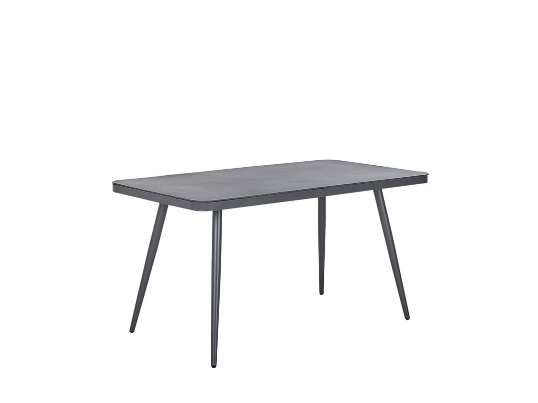 Lipari 4 Seater Metal Garden Dining Set Grey
