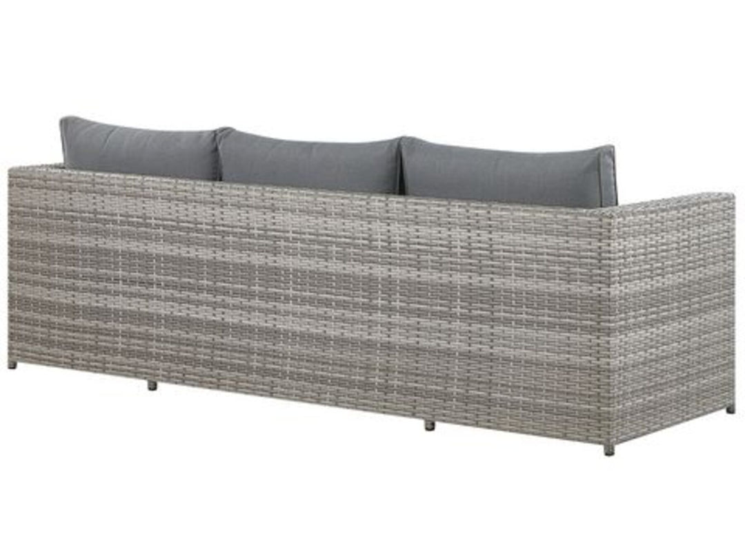 5 Seater PE Rattan Garden Sofa Set Grey Sabbia