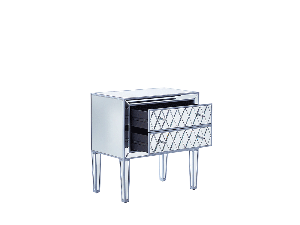 Wrenshall 2 Drawer Mirrored Console Table