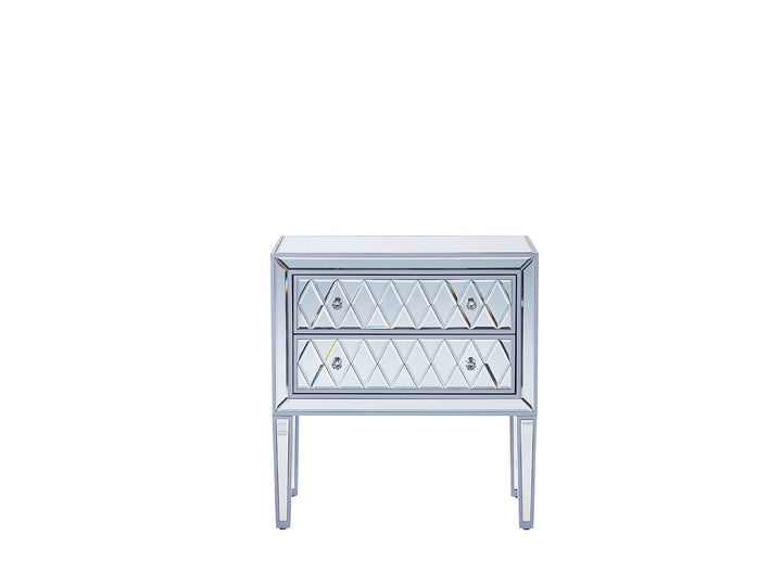 Wrenshall 2 Drawer Mirrored Console Table