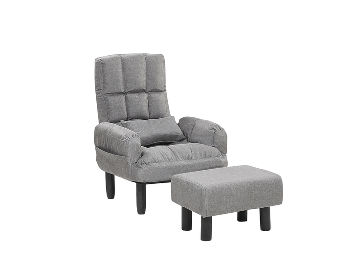 Fabric Reclining Chair with Ottoman Jarin