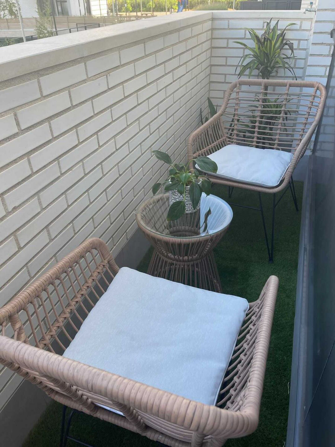 Trestina PE Rattan Bistro Set Natural