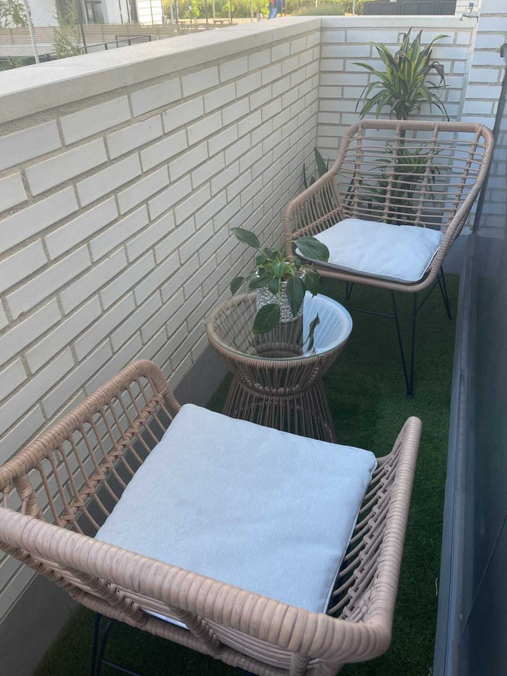 Trestina PE Rattan Bistro Set Natural