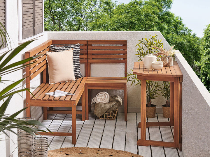 Acacia Wood Garden Bench 110 cm Treia