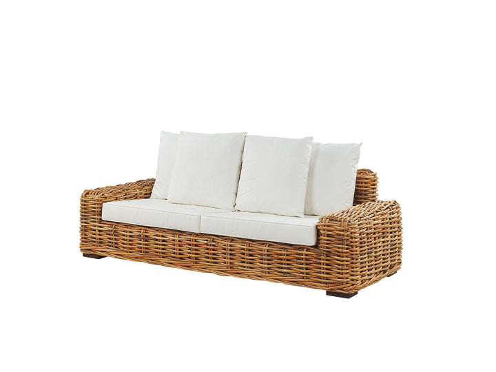 Forli 2 Seater Rattan Garden Sofa Natural 