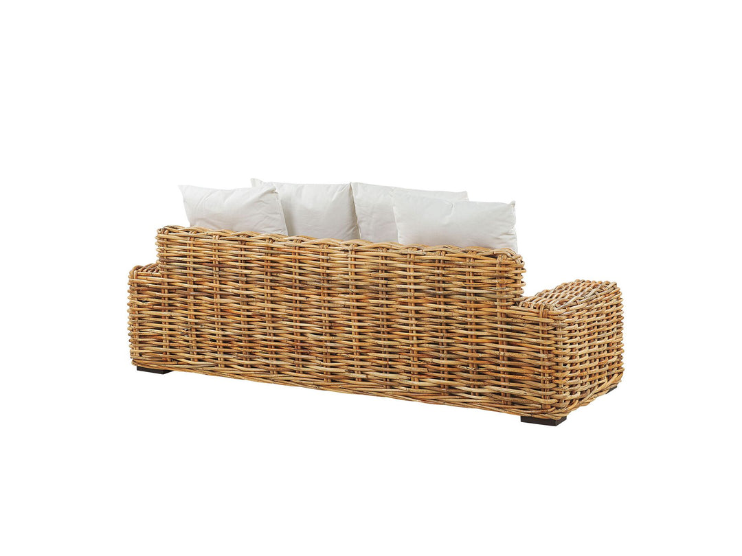 Forli 2 Seater Rattan Garden Sofa Natural