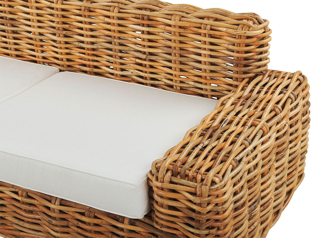 Forli 2 Seater Rattan Garden Sofa Natural