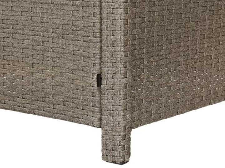 Fonti 5 Seater PE Rattan Garden Sofa Set Taupe and Grey