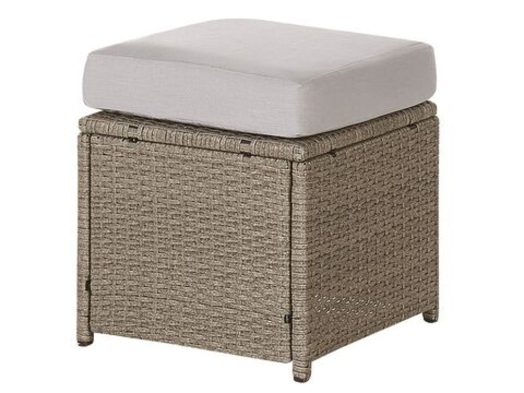 Fonti 5 Seater PE Rattan Garden Sofa Set Taupe and Grey