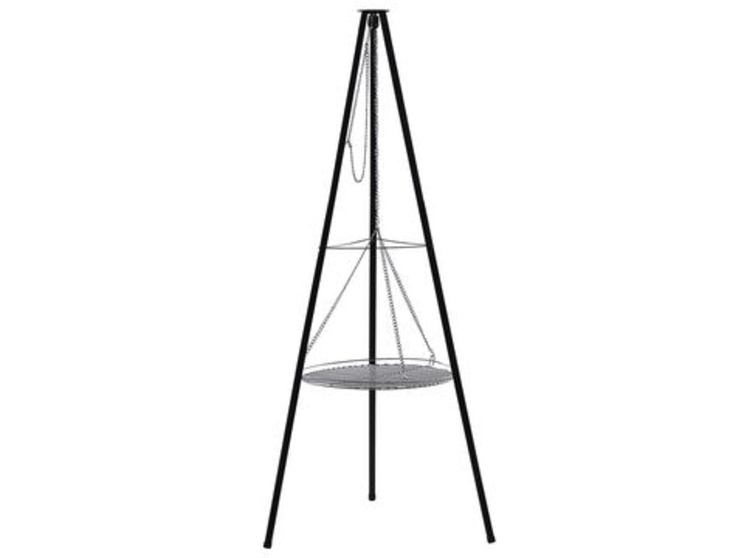 Hanging Tripod BBQ Grill Black Gelai