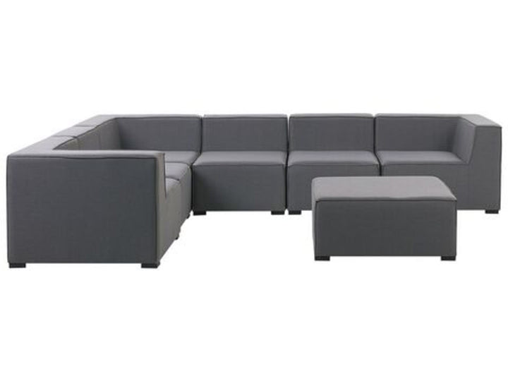 Arezzo Left Hand 7 Seater Garden Corner Sofa Set Grey