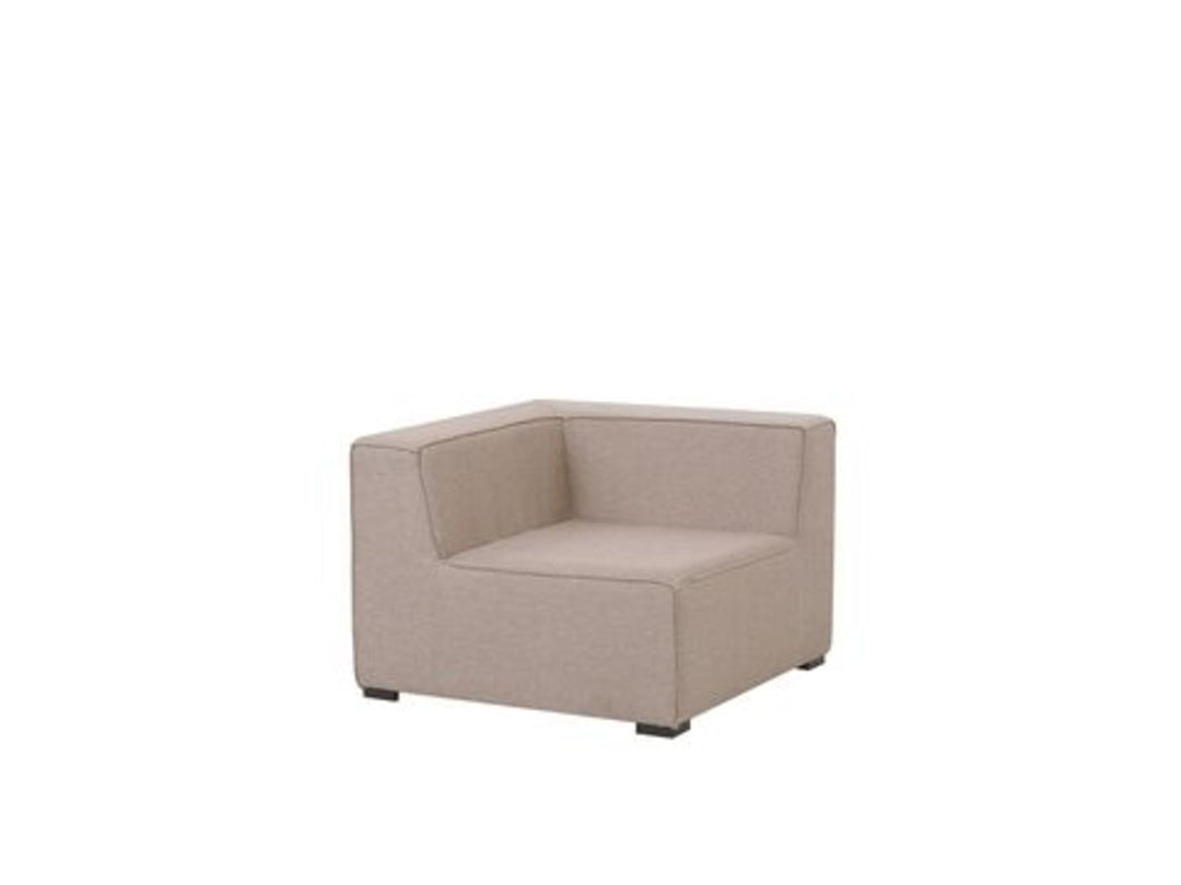 Arezzo Right Hand 7 Seater Garden Corner Sofa Set Beige