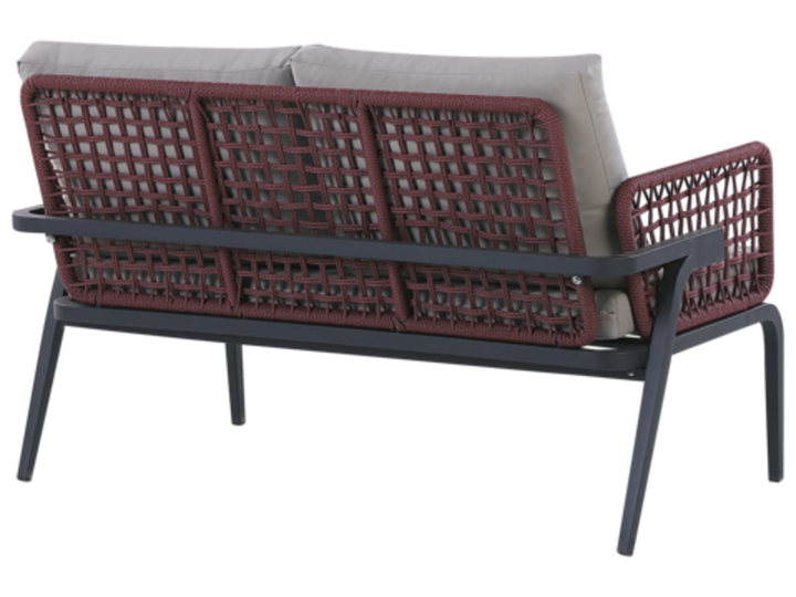 Sciacca 4 Seater Aluminium Garden Sofa Set Grey