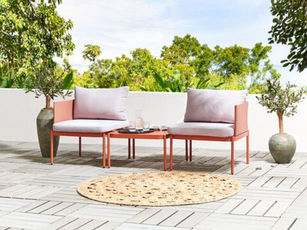 Terracina 2 Seater Convertible Garden Sofa Set Orange