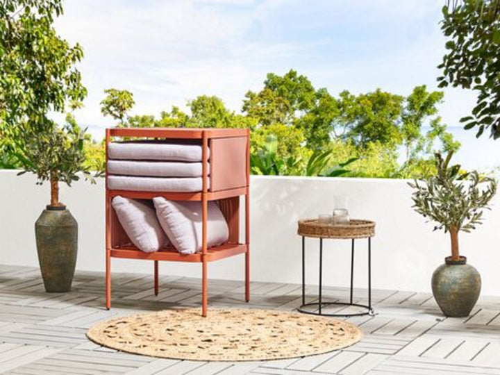 2 Seater Convertible Garden Sofa Set Orange Terracina