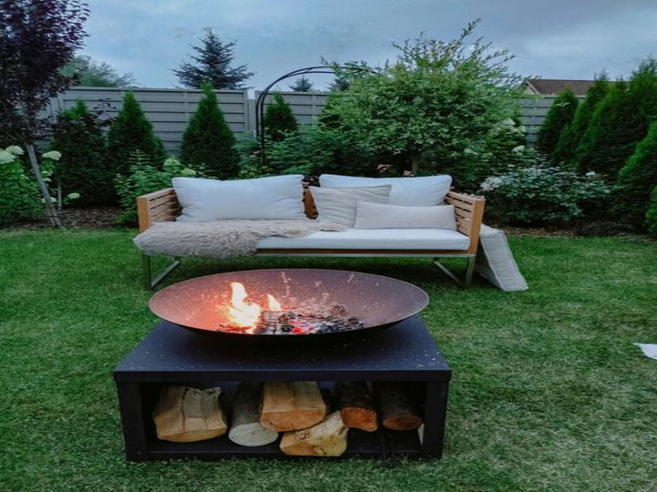 Charcoal Fire Pit Black Tanara