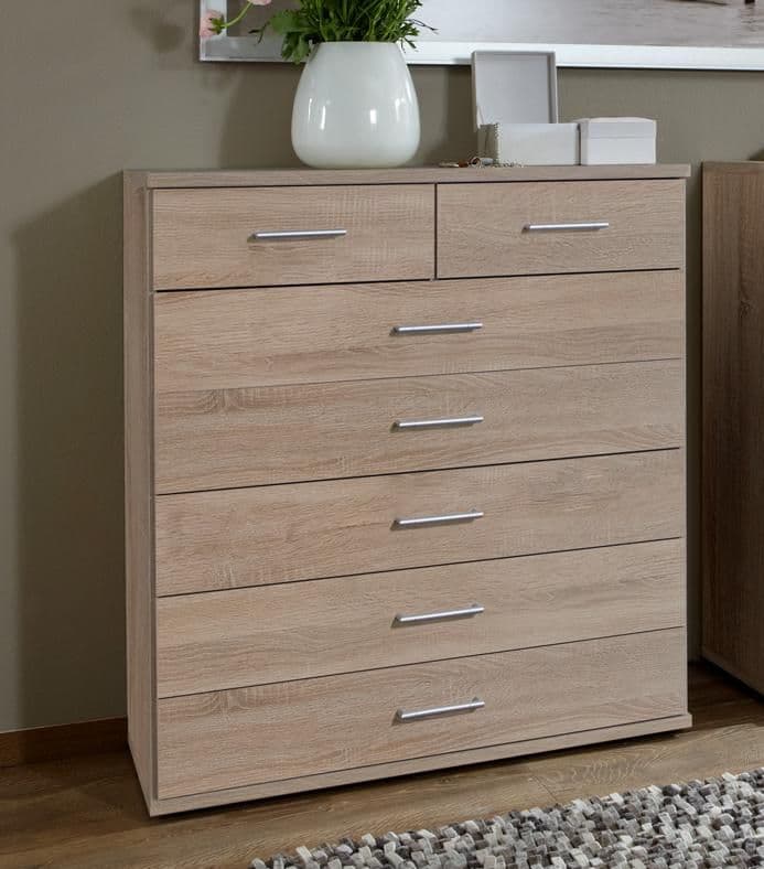 Oak Effect Large Chest Of Drawers Farnhill
